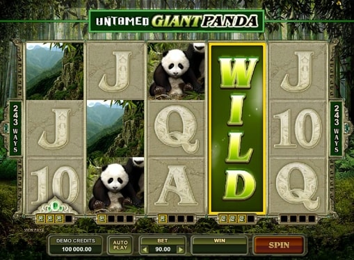 Дикий символ в грі Untamed Giant Panda