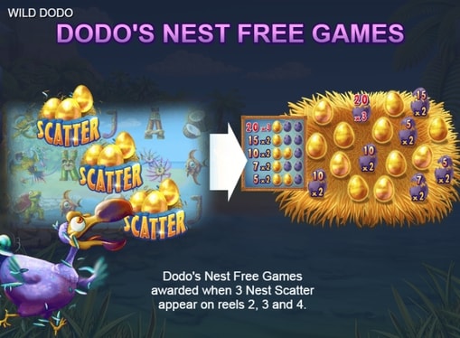 Опис фріспінів в Wild Dodo онлайн